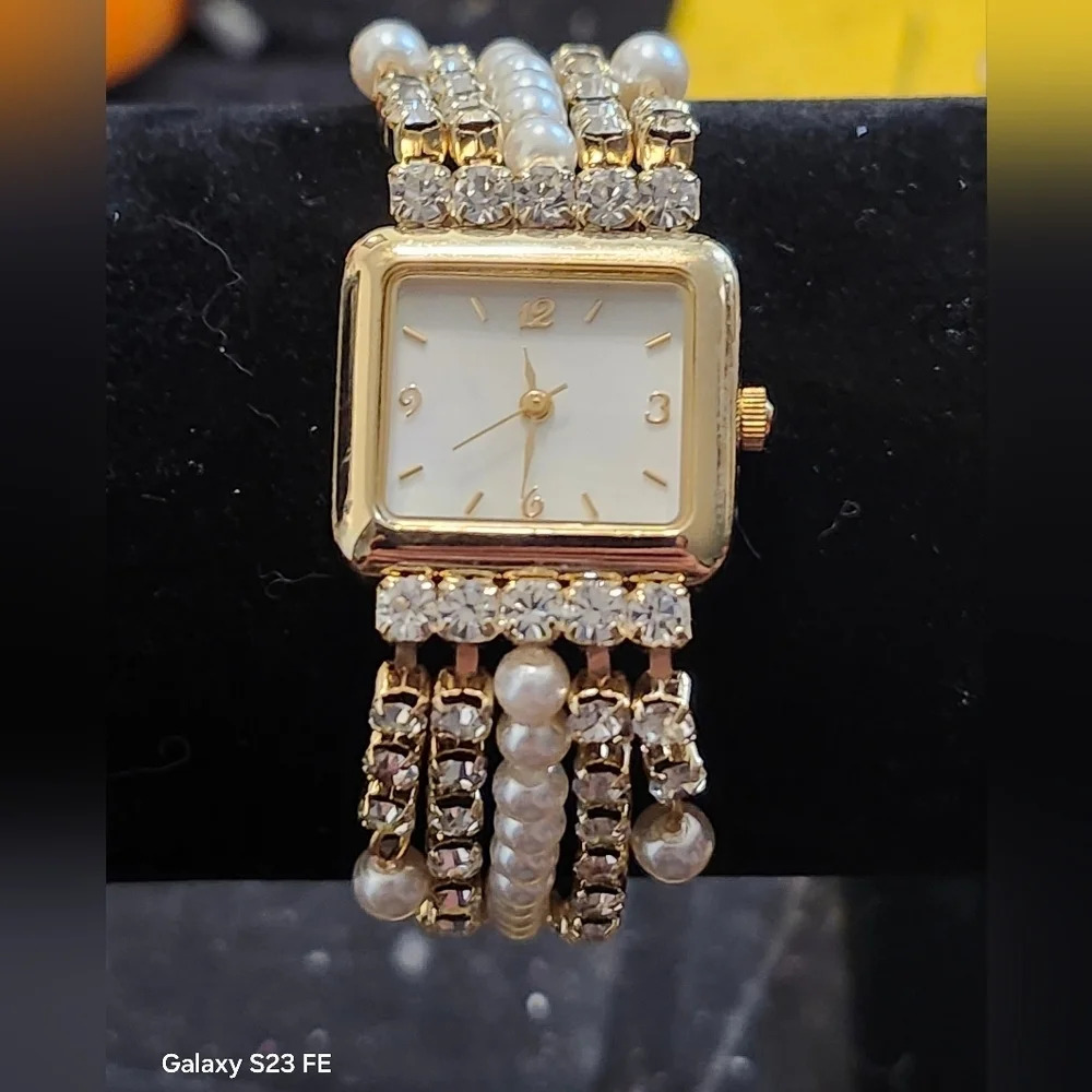 Vintage Christian Benet Watch Women's iced out